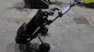 Dunlop Golf Clubs With Bag and Cart