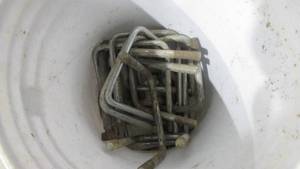 Lot of Large U Bolts and Pale