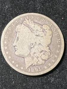 1891-CC US MORGAN SILVER DOLLAR