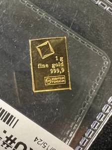 1 GRAM .999 FINE GOLD BAR