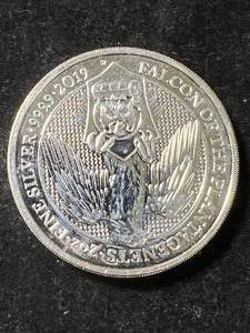 2 TROY OZ .9999 FINE SILVER 2019 FALCON