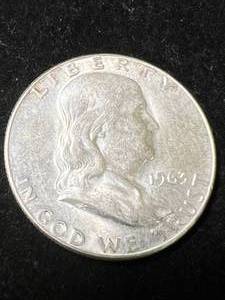 1963-D US FRANKLIN HALF DOLLAR UNC