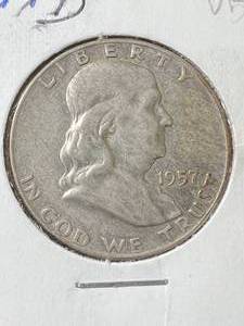 1957-D US FRANKLIN HALF DOLLAR