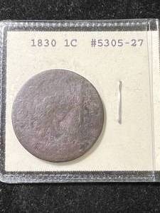 1830 US BRAIDED HAIR LARGE CENT