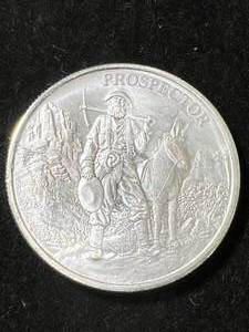 1 TROY OZ .999 FINE SILVER PROSPECTOR ROUND