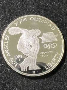 26.8 GRAMS OF .925 STERLING SILVER 1983 LOS ANGELES COMMEM
