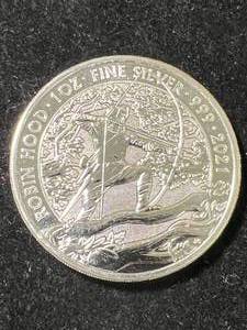 2021 ROBIN HOOD ROUND 1 TROY OZ .999 FINE SILVER