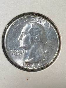 1964 US WASHINGTON QUARTER BU