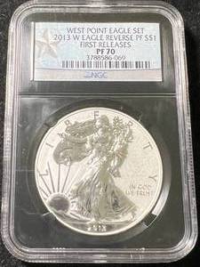 2013 REVERSE PROOF AMERICAN SILVER EAGLE NGC PF70