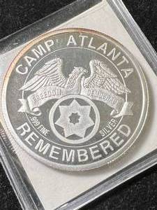 1 TROY OZ .999 FINE SILVER ATLANTA, NEBRASKA ROUND