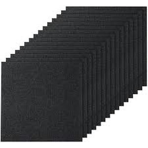 Lot of VEVOR Black Commercial Residential 24 in. x 24 in. Peel and Stick Pattern Carpet Tile Carpet Squares 60 sq. ft. Customer Returns See Pictures