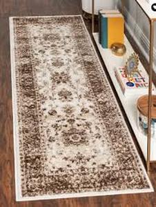 Unique Loom Himalaya Collection 7 x 10 Runner Rug Cocoa Cream   Customer Returns See Pictures