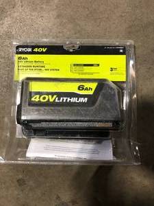 RYOBI 40V Lithium-Ion 6.0 Ah High Capacity Battery Customer Returns See Pictures