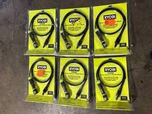 Lot of RYOBI EZClean Power Cleaner 6 ft. Flexible Wand   Customer Returns See Pictures