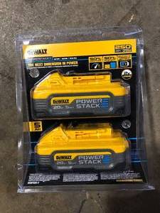 DEWALT POWERSTACK 20V Lithium-Ion 5.0Ah Battery Pack (2 Pack) Customer Returns See Pictures