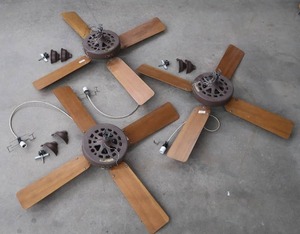 3) 52  LARGE HUNTER FANS