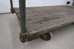 4 WHEELED FLAT BED CART