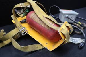 FIRE EXTINGUISHER WITH MOUNT, ROPE WITH CLIPS, AND MORE