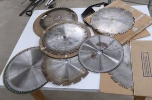 LARGE INDUSTRIAL TABLE SAW BLADES