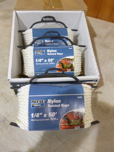 3 Spools of Reese Nylon Twisted Rope