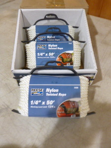 3 Spools of Reese Nylon Twisted Rope