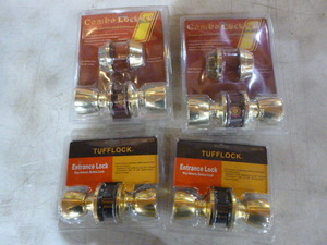 4 Sets of Tufflock Door Knobs