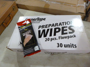 Case of Corner Tape Preparation Wipes