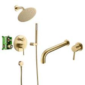 Shower Faucet Set S3223BGI  Wall Mount Tub Filler S2149BGI