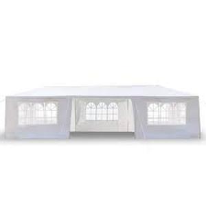 Karl home 10 ft. x 30 ft. White Party Wedding Tent Canopy 7 Sidewall