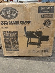 Char Griller XD Grand Champ charcoal grillsmoker missing pieces box 1 only review pictures
