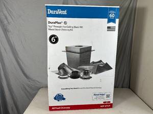 lot 2 image: Brand New Duravent 6 inch Wood Stove Chimney Kit