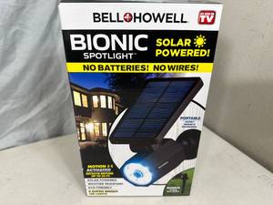lot 19 image: New Bionic Solar Spotlight - Motion Activated