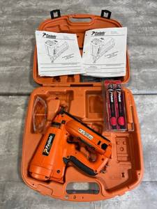 lot 9 image: Used Palsode 16 Gauge Cordless Angled Finish Nailer (No Battery) with New Framing Fuel