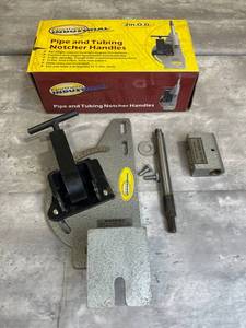 lot 18 image: Northern Industrial Pipe and Tubing Notcher Handles in Nice Condition - Missing Pin