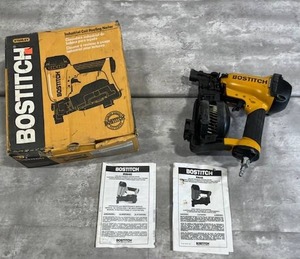 lot 34 image: Stanley BOSTITCH RN46-1 Coil-Fed Pneumatic Roofing Nailer