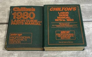 lot 50 image: Vintage Chiltons Labor Guide Manuals with Signs of Wear