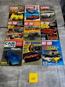 lot 52 image: Vintage 1960s 1970s Hot Rod, CARS, Car Life, and Popular Hot Rodding Magazines in Used Condition
