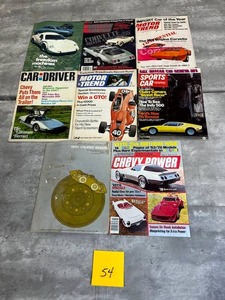 lot 54 image: Vintage 1960s 1970s Car Magazines - Motor Trend, Car and Driver, Chevy Power, and More