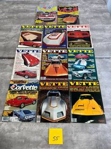 lot 55 image: Vintage 1970s Corvette Magazines - VETTE, Vette Power, and Corvette in Used Condition