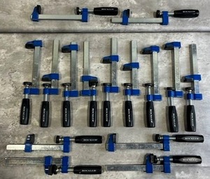 lot 59 image: Lot of 15 Rockler Clamp-It Bar Clamps in Nice Condition