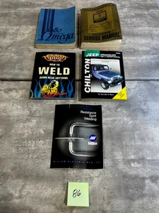 lot 86 image: Vintage 1973 Oldsmobile Service Manual  1980 Oldsmobile OMEGA Service Manual, Jeep Wrangler Repair Manual, and Welding Books