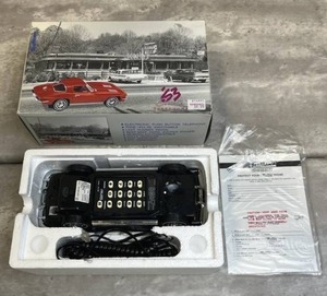 lot 96 image: Vintage Telemania 1963 Corvette Telephone (New Open Box)