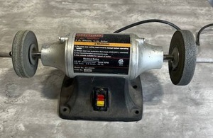 lot 98 image: Craftsman 6-inch Buffer (Model 351.226250) 12 HP in Good Working Condition