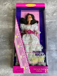 lot 106 image: New Open Box 1996 Mattel Puerto Rican Barbie Doll - some box wear