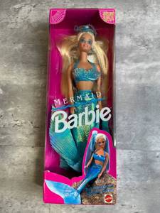 lot 108 image: New Open Box 1991 Mattel Mermaid Barbie Doll - some box wear
