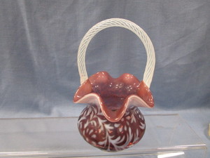 Fenton Opalescent Basket