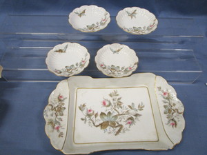 Ceramic Transferware Dessert Set