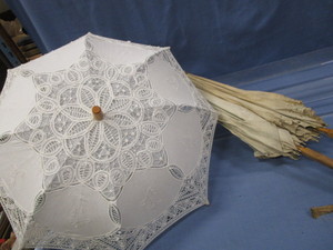 Belgium Lace & Antique Parasols