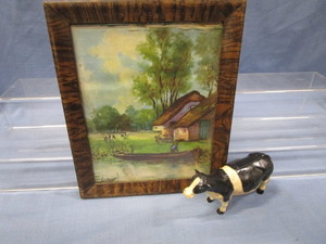 Framed Print, Holstein Paperweight