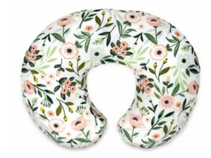 lot 115 image: Boppy Original Nursing Pillow and Positioner - Pink Garden
